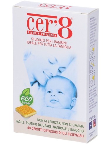 Cer'8 Family 48 Cerotti Antizanzare Oli Essenziali