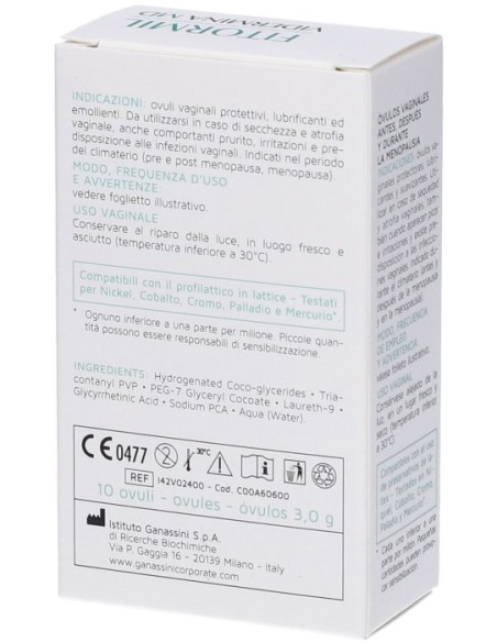 Fitormil Vidermina 10 Ovuli Vaginali Pre Post Menopausa