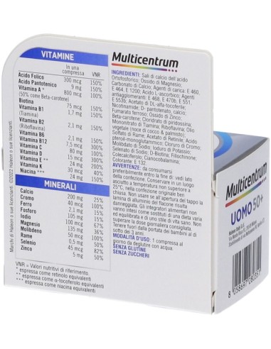 Multicentrum Uomo 50+ 30 Compresse