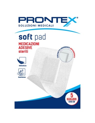 MEDICAZIONE ADESIVA STERILE PRONTEX SOFT PAD...