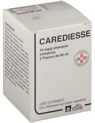Carediesse Shampoo 2 Flaconi 60ml 10mg/g