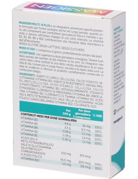 Massigen Dailyvit Multi-B Plus 45 Compresse