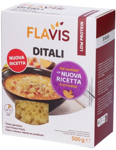 Flavis Ditali Pasta Aproteica 500g