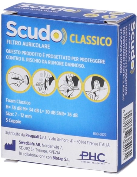 Earplug Scudo Classic 5 Coppie