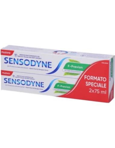 Sensodyne F-Previon Dentifricio 2x75ml