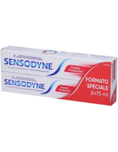 Sensodyne Classic Protection Dentifricio 2x75ml