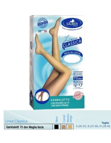 SAUBER GAMBALETTO MAGLIA LISCIA 140 DENARI BEIGE 4