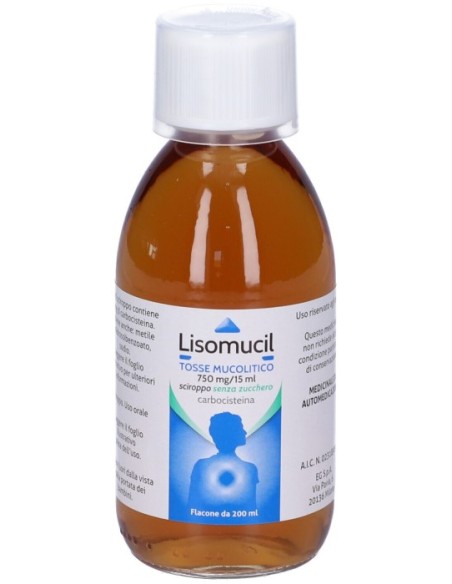 Lisomucil Adulti Sciroppo 200ml Senza Zucchero