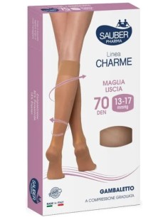 Sauber Linea Charme 70 Den Gambaletto Neutro Beige Taglia 2