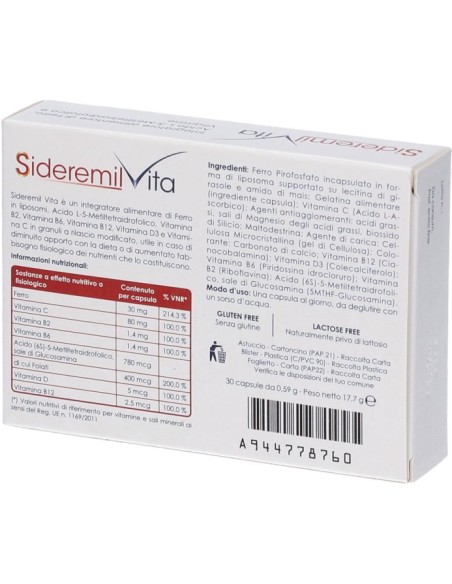 Sideremil Vita 30 Capsule