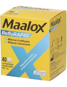 Maalox Reflurapid 40 Compresse Masticabili
