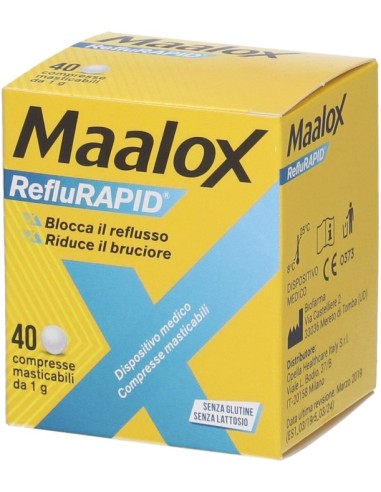 Maalox Reflurapid 40 Compresse Masticabili