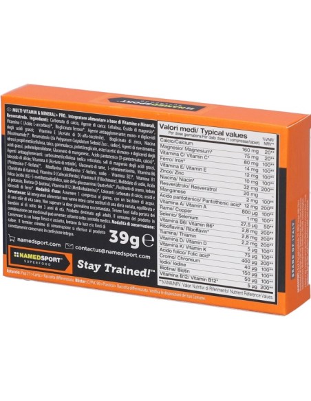 Named Sport Multi-Vitamin & Mineral Pro 30 Compresse