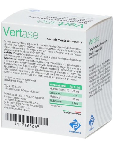 Vertase 30 Stick Orosolubili 2g