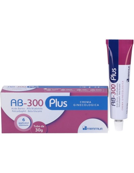 AB 300 Plus Crema Ginecologica con 6 Applicatori