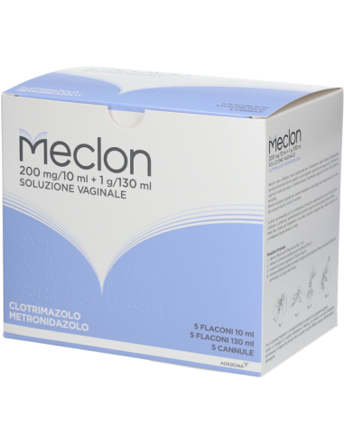 Meclon Soluzione Vaginale 5 Flaconi 130ml