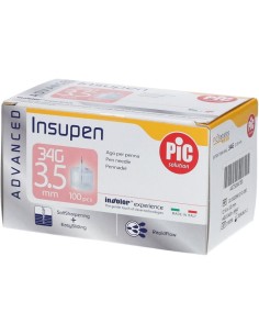 Pic Insupen Advance Gauge Ago Penna Insulina 34x3,5mm 100...