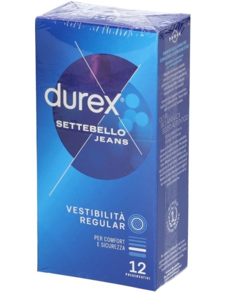 Durex Settebello Jeans Profilattico 12 Pezzi