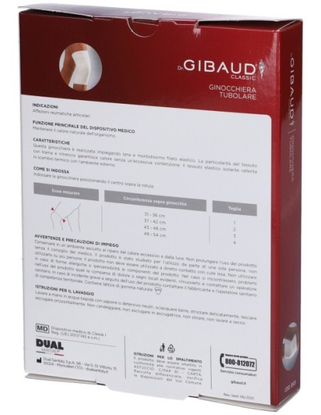 Gibaud Ginocchiera Tubolare Taglia 3