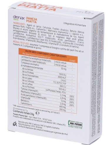 Drenax Forte Pancia Piatta 30 Compresse