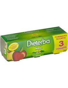 Dieterba Omogeneizzato Mela 3 Pezzi 80g