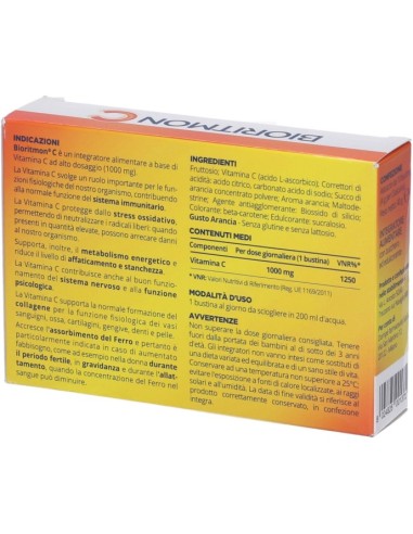Bioritmon C Vitamina C 1000Mg 10 Bustine