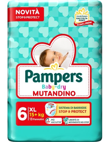 PAMPERS BABY DRY PANNOLINO MUTANDINA EXTRA...