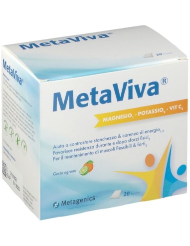 Metaviva Magnesio Potassio Vitamina C 20 Bustine
