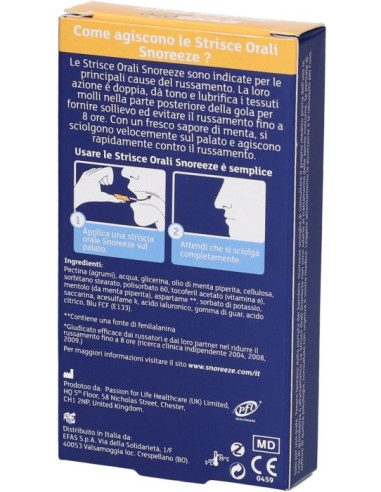Snoreeze Strisce Antirussamento 14 Pezzi