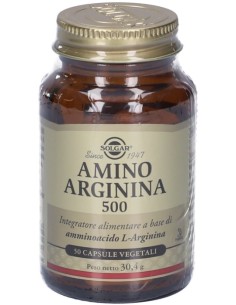 Solgar Amino Arginina 500 50 Capsule Vegetali