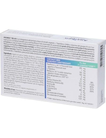 Ansiben Relax 30 Compresse