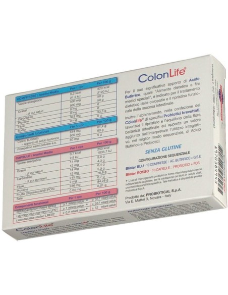 Colonlife 10 Compresse + 10 Capsule