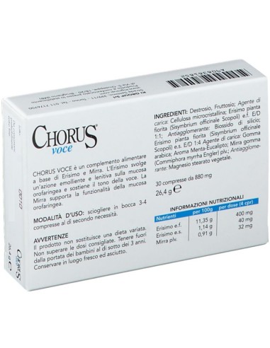Chorus Voce 30 Compresse