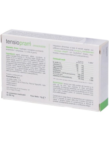 Tensiopram Orosolubile 30 Compresse
