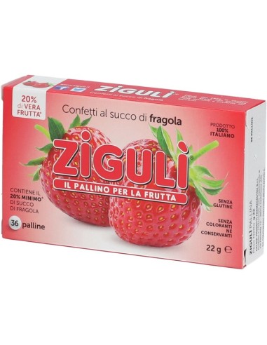 Ziguli Fragola 36 Palline 22g