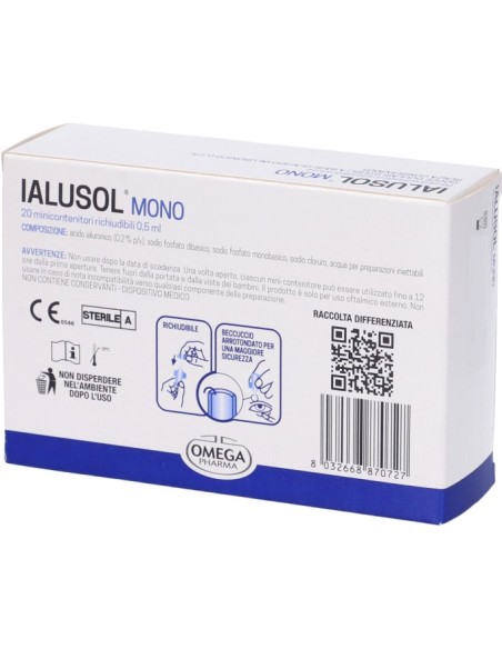 Ialusol Mono Gocce Oculari 20 fiale