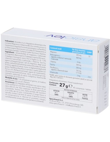 Ansiolev 45 Compresse