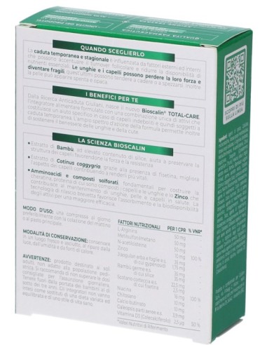 Bioscalin Total Care 30 Compresse