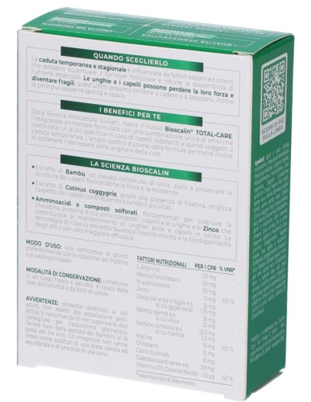 Bioscalin Total Care 30 Compresse