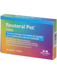 Nbf Lanes Reuteral Pet Cane Probiotici 30 Capsule