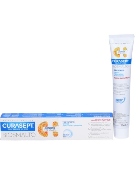 Curasept Biosmalto Dentifricio Junior 75ml 7/12 Anni
