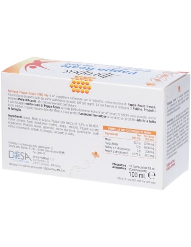 Apropos Pappa Reale 1000mg 10 Flaconcini