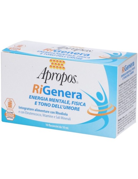 APROPOS RIGENERA ENERGIA FISICA E MENTALE 10 FLACONCINI 10 ML