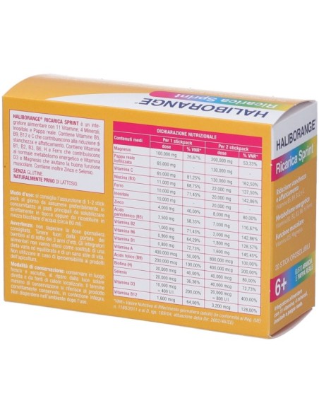 Haliborange Ricarica Sprint 20 Stick Pack