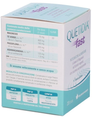 Quetidia Fast 20 Stick