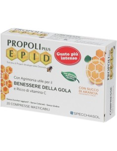 Propoli Plus Epid Arancia 20 Compresse Masticabili