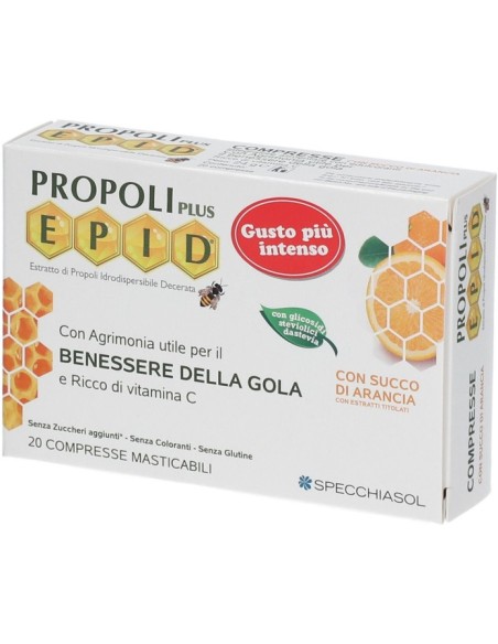 Propoli Plus Epid Arancia 20 Compresse Masticabili
