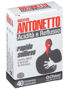 Digestivo Antonetto Acidità e Reflusso 40 Compresse...