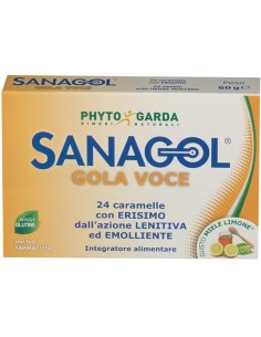 Sanagol Gola Voce Miele Limone 24 Caramelle