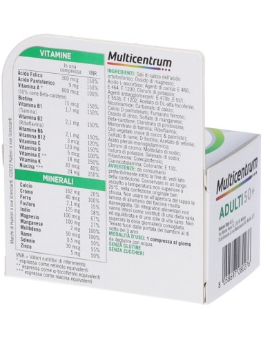 Multicentrum Adulti 50+ Multivitaminico 30...